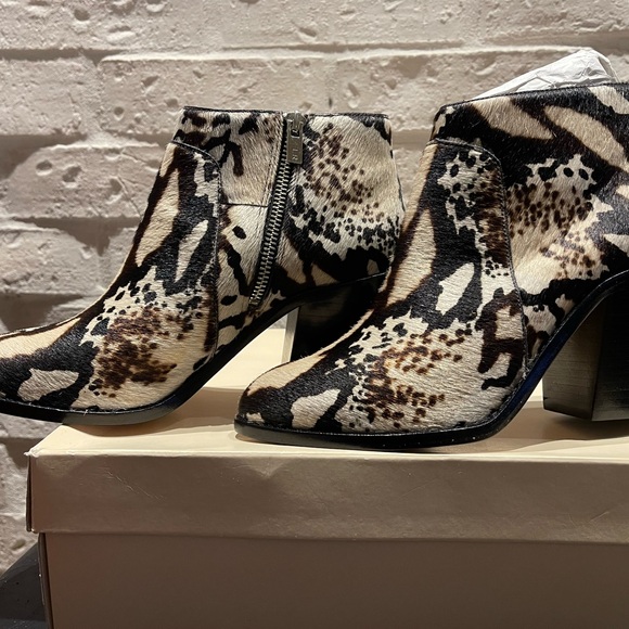NEW Loeffler Randall Calf Hair Ankle Boots 8 - Picture 2 of 16